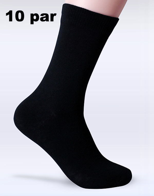 Sorte Sokker - 10 par - Billigesokker.dk