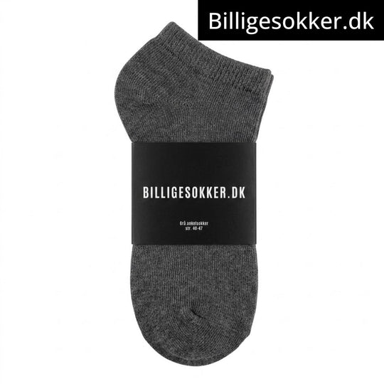 Ankelsokker - 10 Par Grå