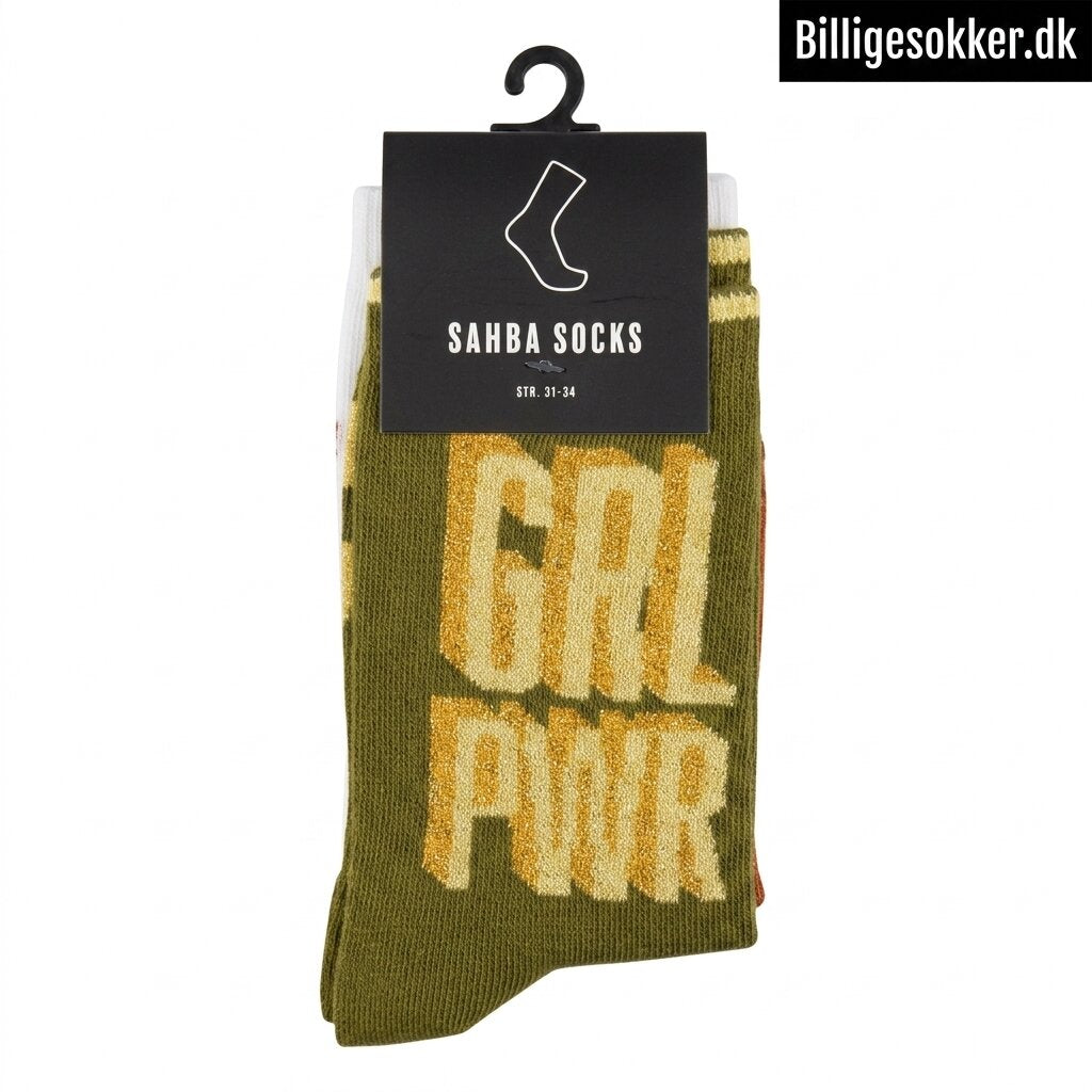 Børnesokker Til Piger - 3 Par Girlpower
