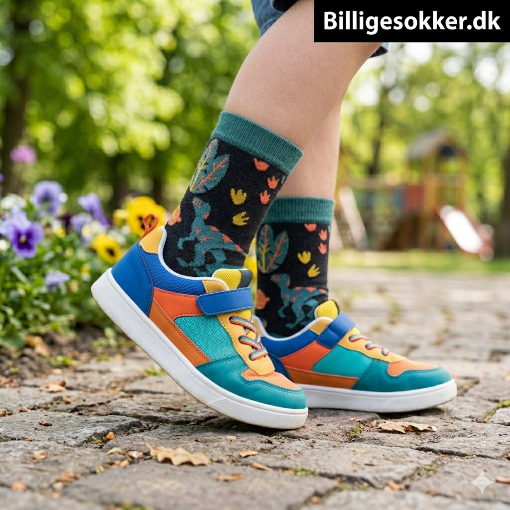 Børnesokker Unisex - 3 Par Dinosaur