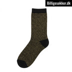 Damesokker - 2 Par Glimmersokker Guld/Sølv