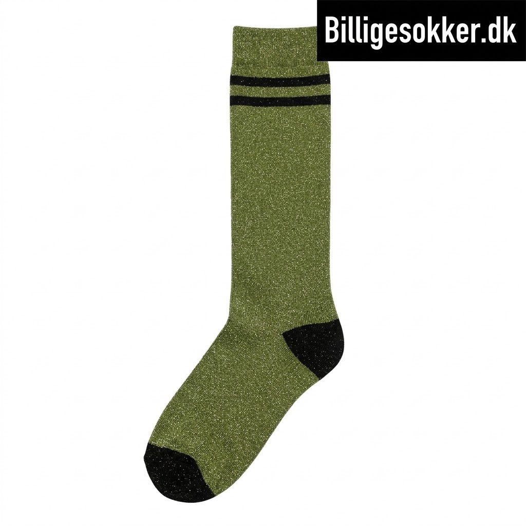 Damesokker - 3 Par Glimmersokker Lange