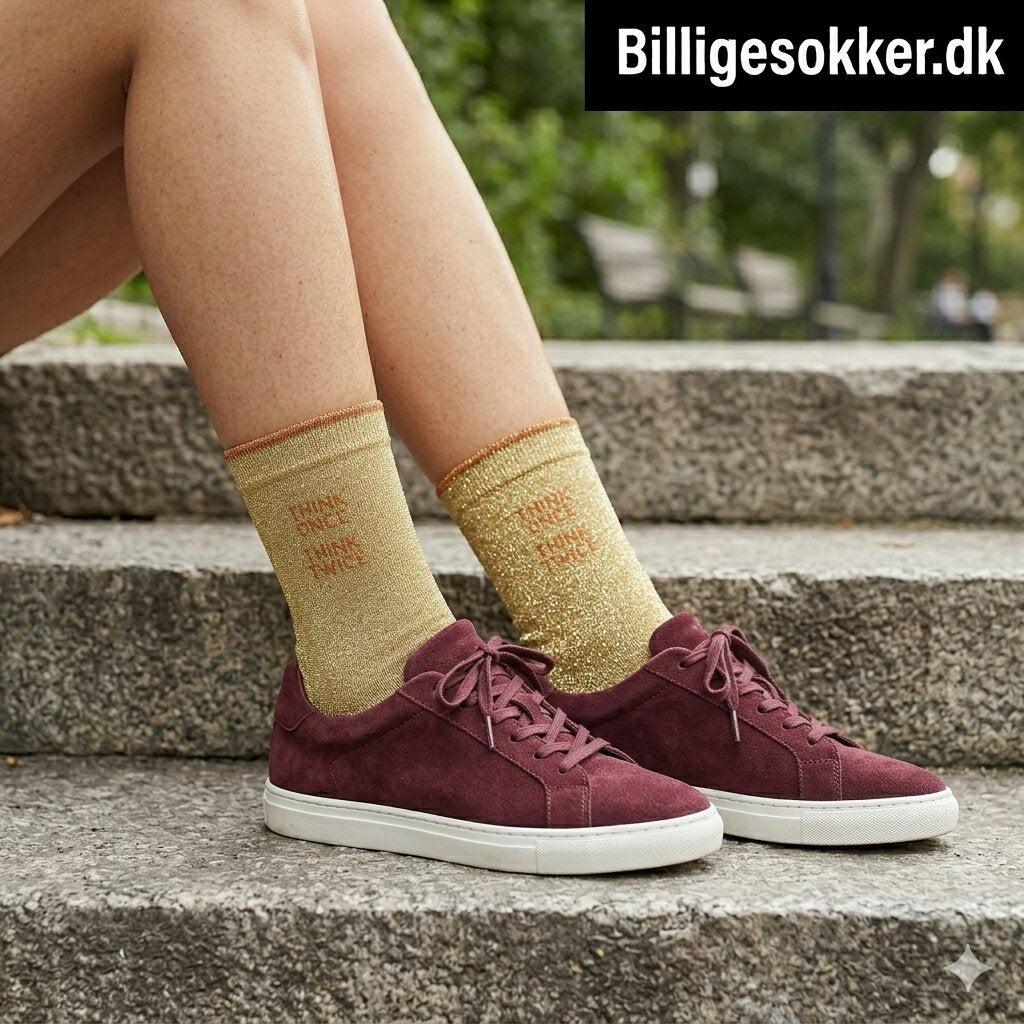 Damesokker - 3 Par Glimmersokker Statement