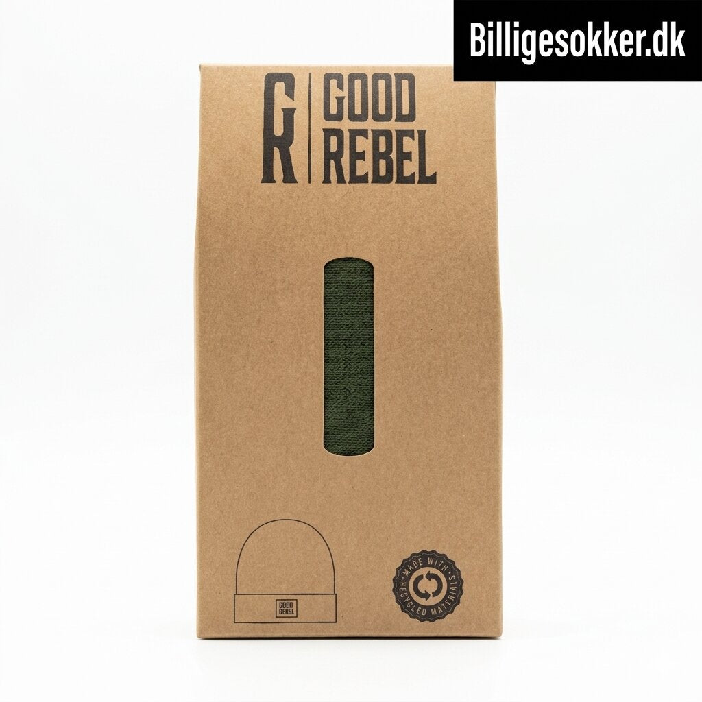 Good Rebel - Strik Hue Laves i Sort, Grøn Og Lys Grå