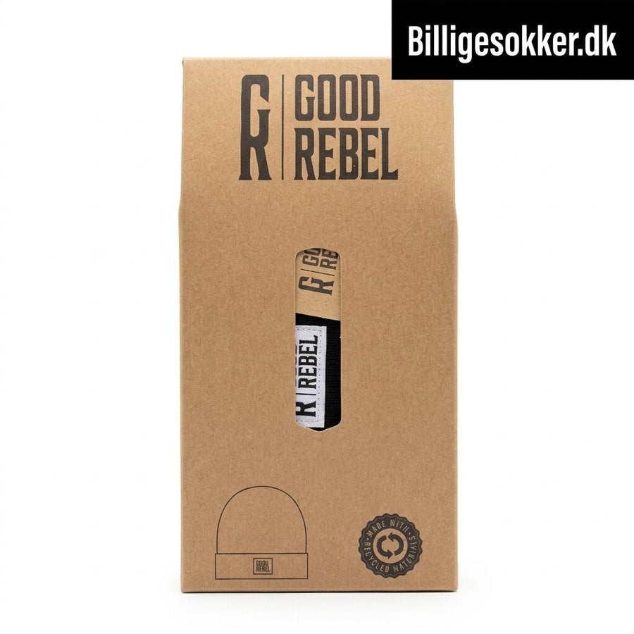 Good Rebel - Strik Hue Laves i Sort, Grøn Og Lys Grå