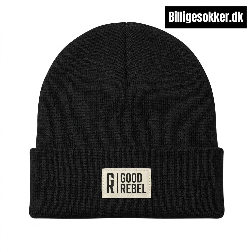 Good Rebel - Strik Hue Laves i Sort, Grøn Og Lys Grå