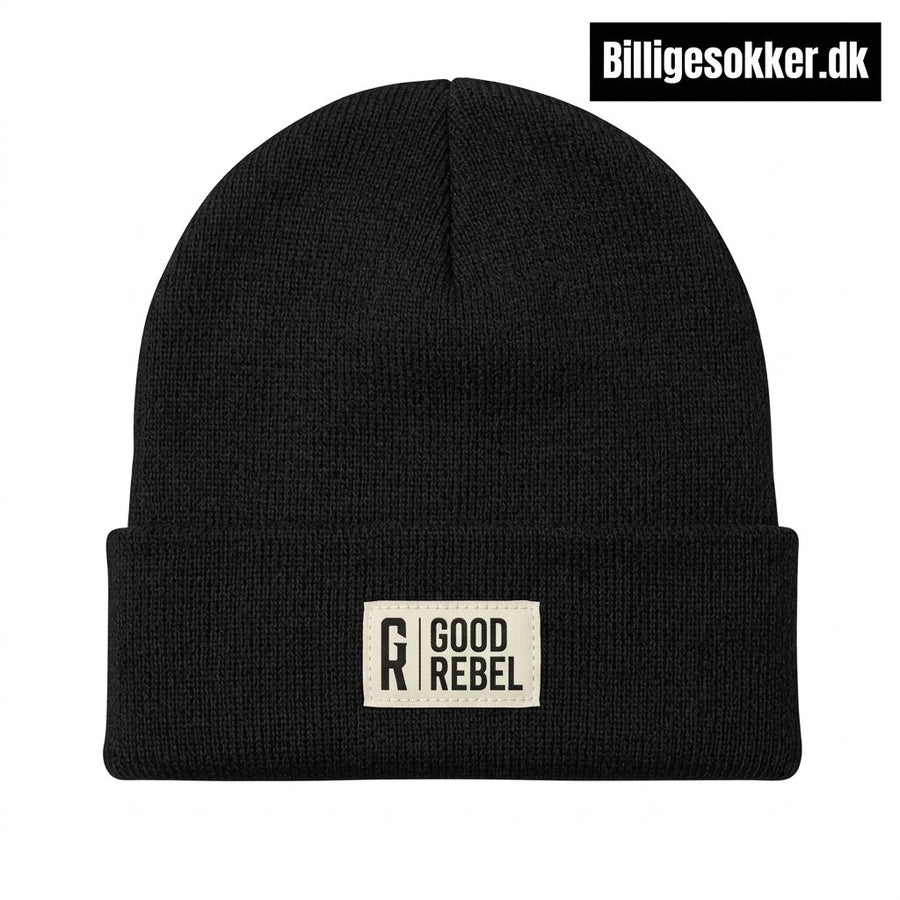Good Rebel - Strik Hue Laves i Sort, Grøn Og Lys Grå