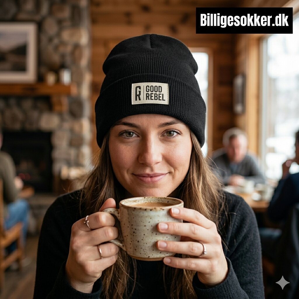 Good Rebel - Strik Hue Laves i Sort, Grøn Og Lys Grå