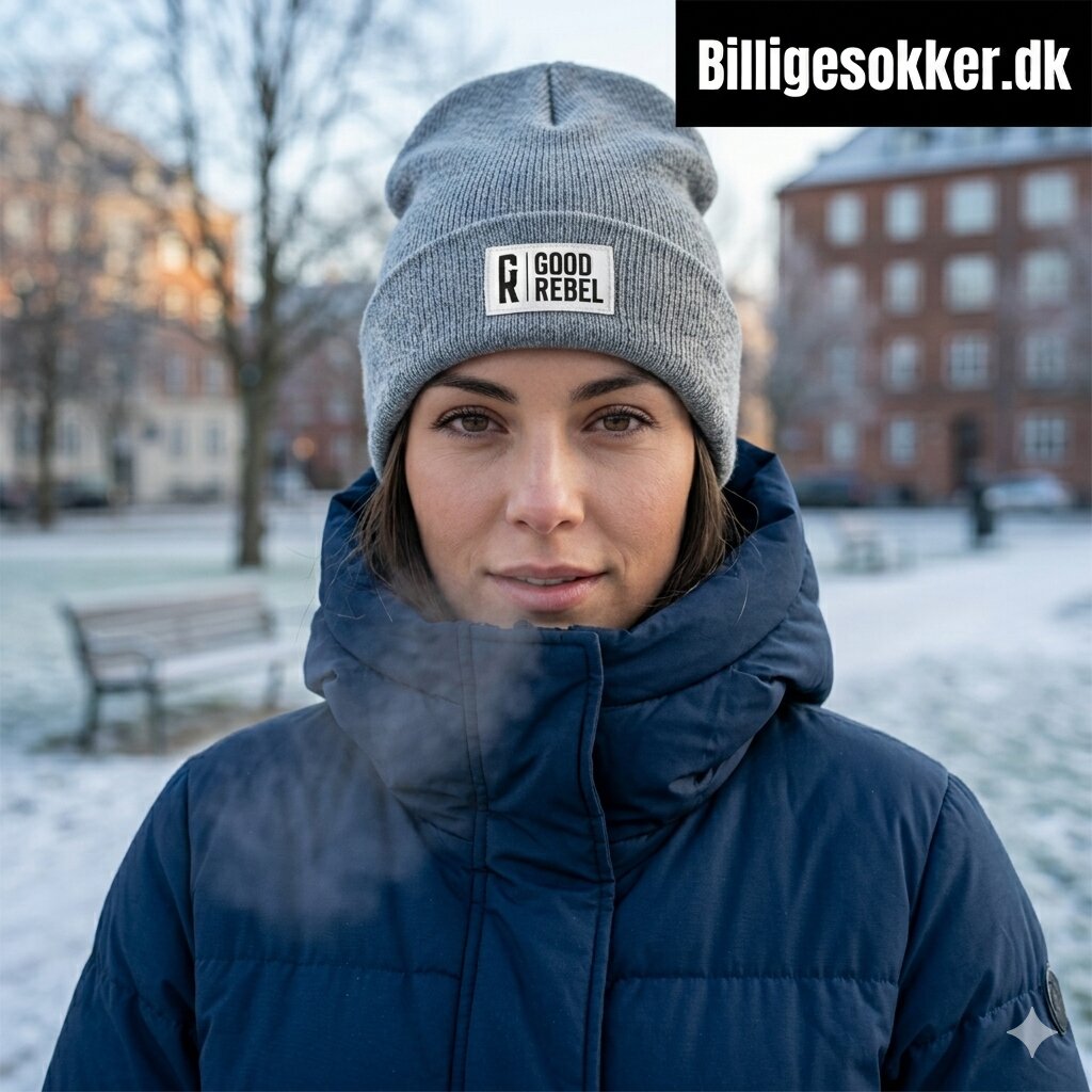 Good Rebel - Strik Hue Laves i Sort, Grøn Og Lys Grå