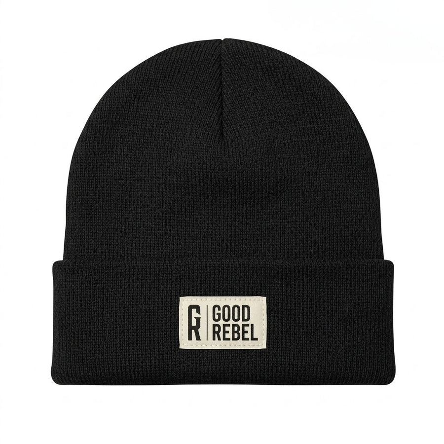 Good Rebel - Strik Hue Laves i Sort, Grøn Og Lys Grå