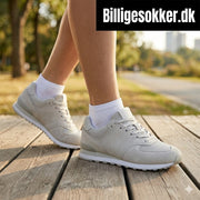 Hvide Bambus Ankelsokker 10 Par