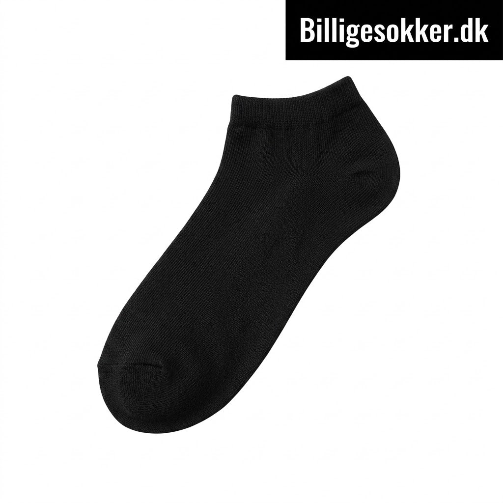 Sorte Bambus Ankelsokker 10 Par