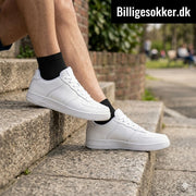 Sorte Bambus Ankelsokker 10 Par