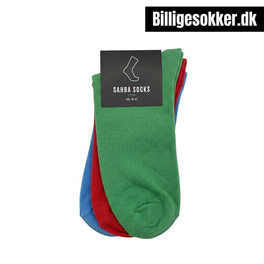 Tennissokker - 3 Par Farvede Ankelsokker