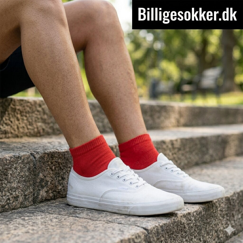 Tennissokker - 3 Par Farvede Ankelsokker