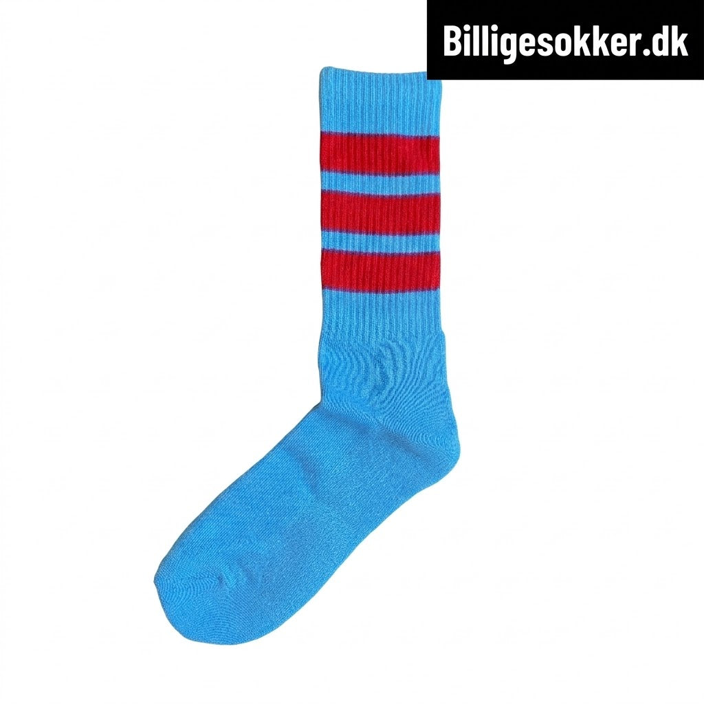 Tennissokker - Blå Med Striber