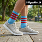 Tennissokker - Blå Med Striber