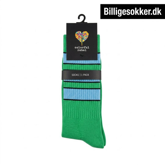 Tennissokker - Grønne Med Striber