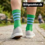 Tennissokker - Grønne Med Striber