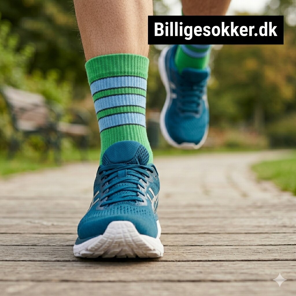 Tennissokker - Grønne Med Striber