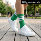 Tennissokker - 3 Par Farvede Med Hvid Striber
