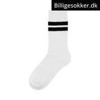 Tennissokker - 3 Par Hvide Med Sorte Striber