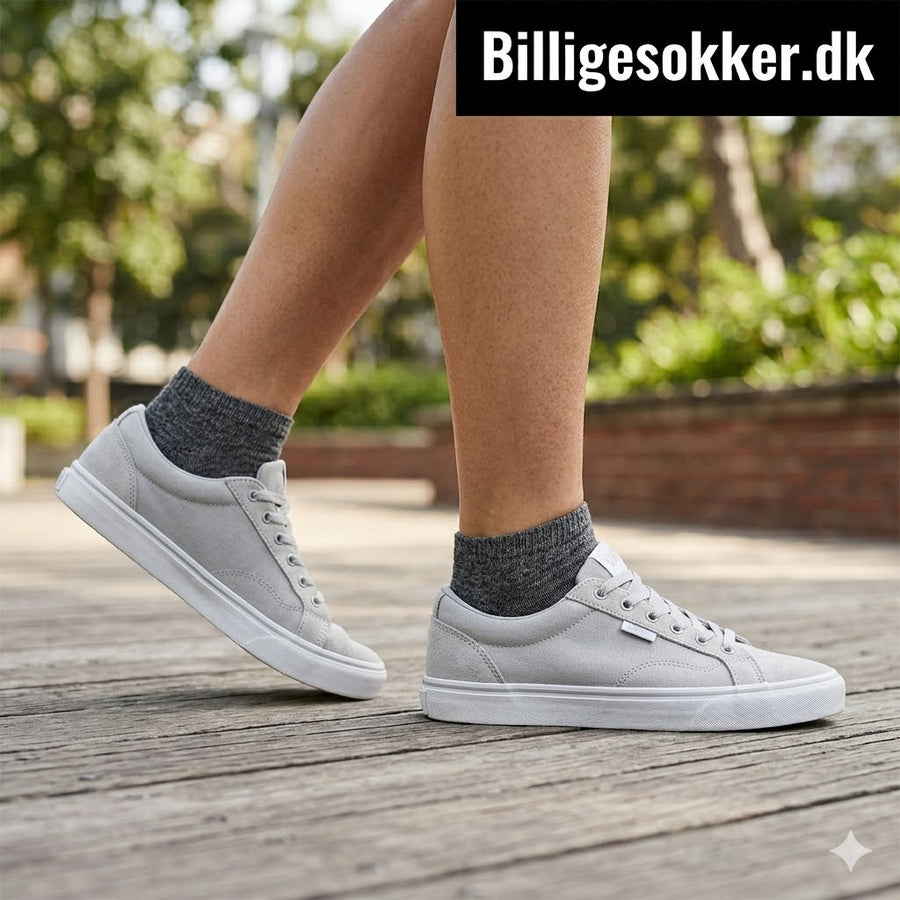 Ankelsokker - 10 Par Grå